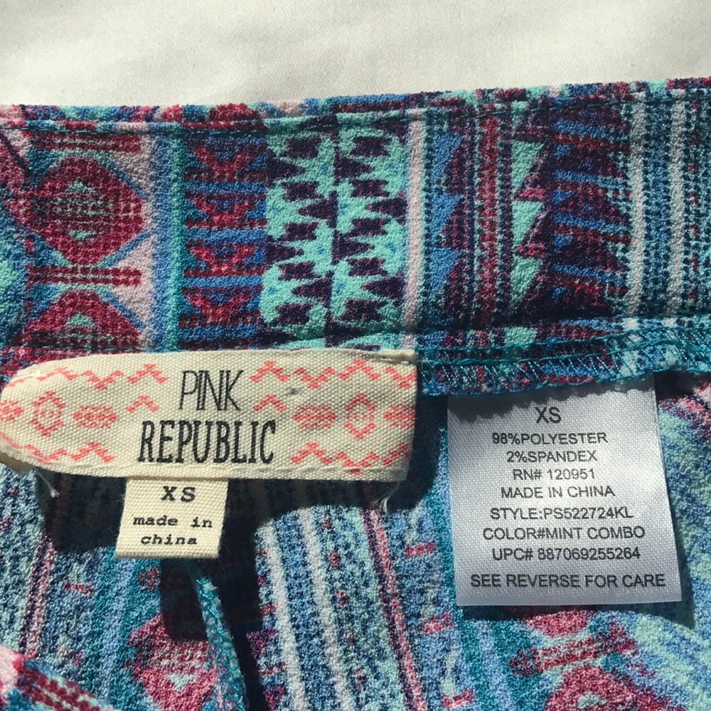 Aztec Print Skort - Picture 3 of 3